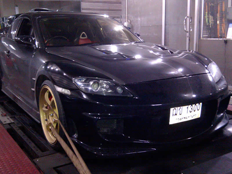 Mazda RX8 on RPT dyno in Bangkok Thailand