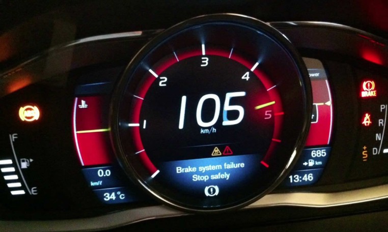 Volvo XC60 D4 speedo at RPT Thailand