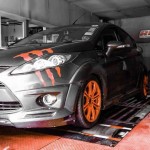2010 Ford Fiesta 1.4L on dyno for ecu remapping