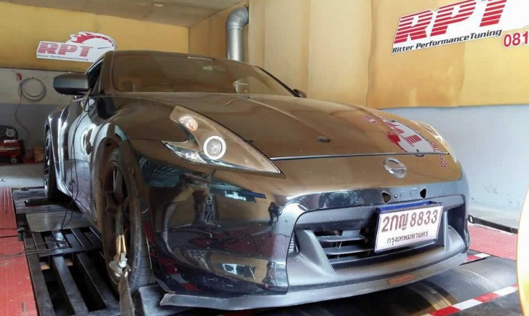 2008 Nissan Z34 at RPT ECU Thailand for ECU Remapping & Speedlimiter removal