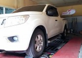 2014 Nissan Navara NP300 on dyno for remapping at RPT