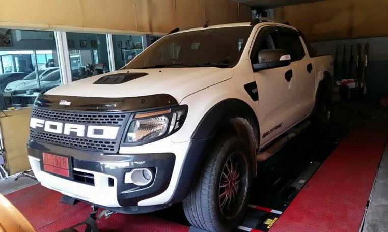 2014 T6 Ford Ranger being Remapped at RPT Thailand