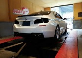 2015 BMW 528i F10 on dyno for ecu remapping