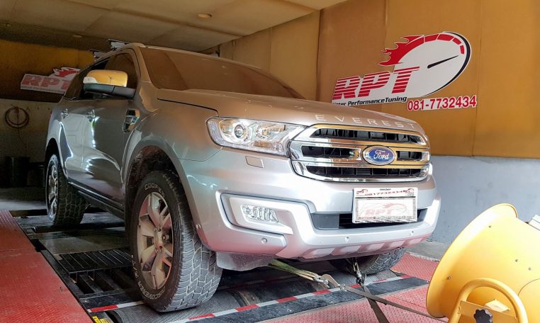 2016 Ford Everest ECU Remapping on the dyno at at RPT ECU Thailand Bangkok